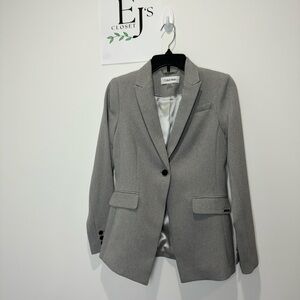 Calvin Klein Gray Blazer Size 4P